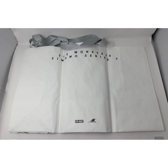 PopMart Zimomo Angel in Clouds Tote Bag White Canvas Graphic Print 26" New - Picture 2 of 2